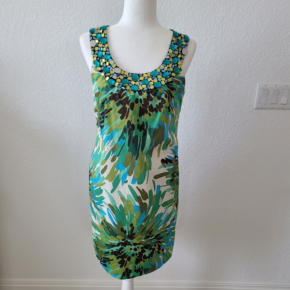 EUC Rabbit Rabbit Rabbit Sleeveless Dress with Embellished Neckli…